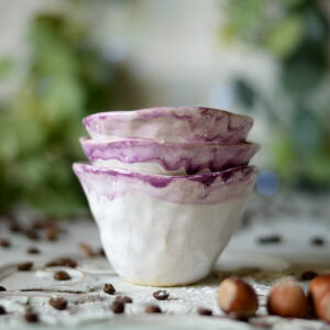 Ceramiczne miseczki Delikatność Lawendy