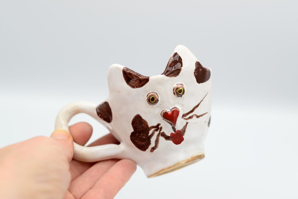 Mały kubek do espresso - kot.