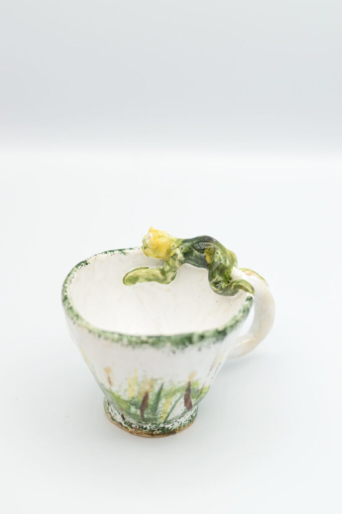 Kubek ceramiczny na espresso- żaba.