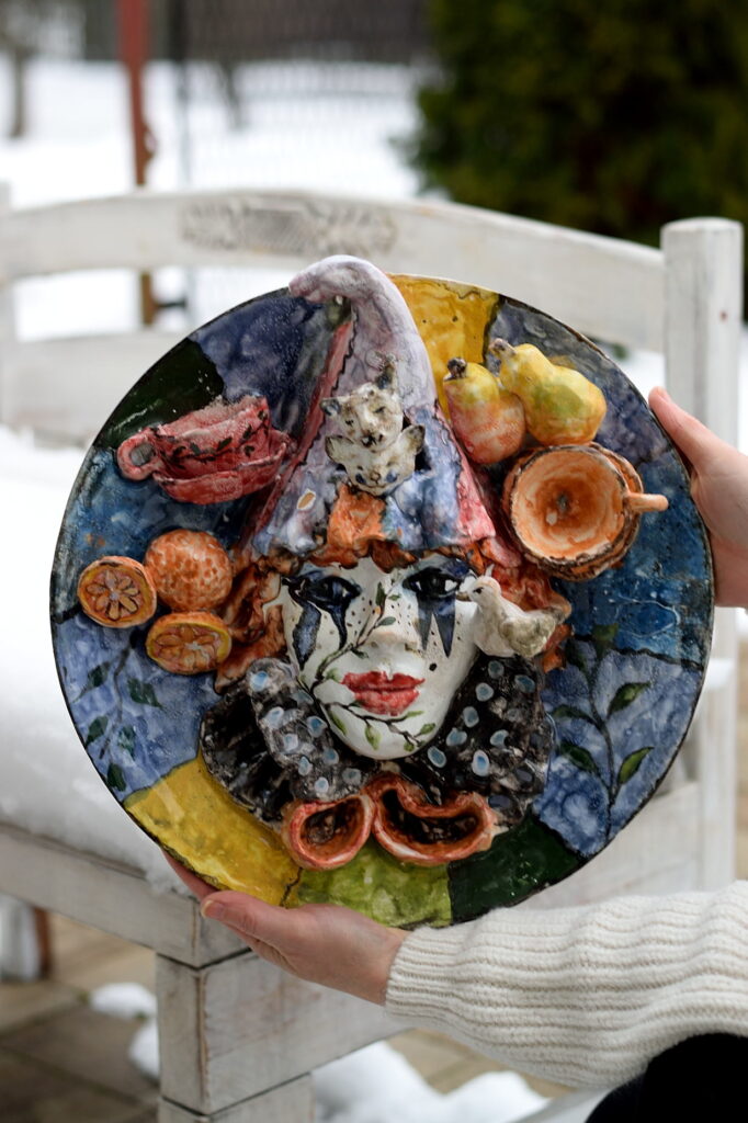 Maska ceramiczna- codzienność.